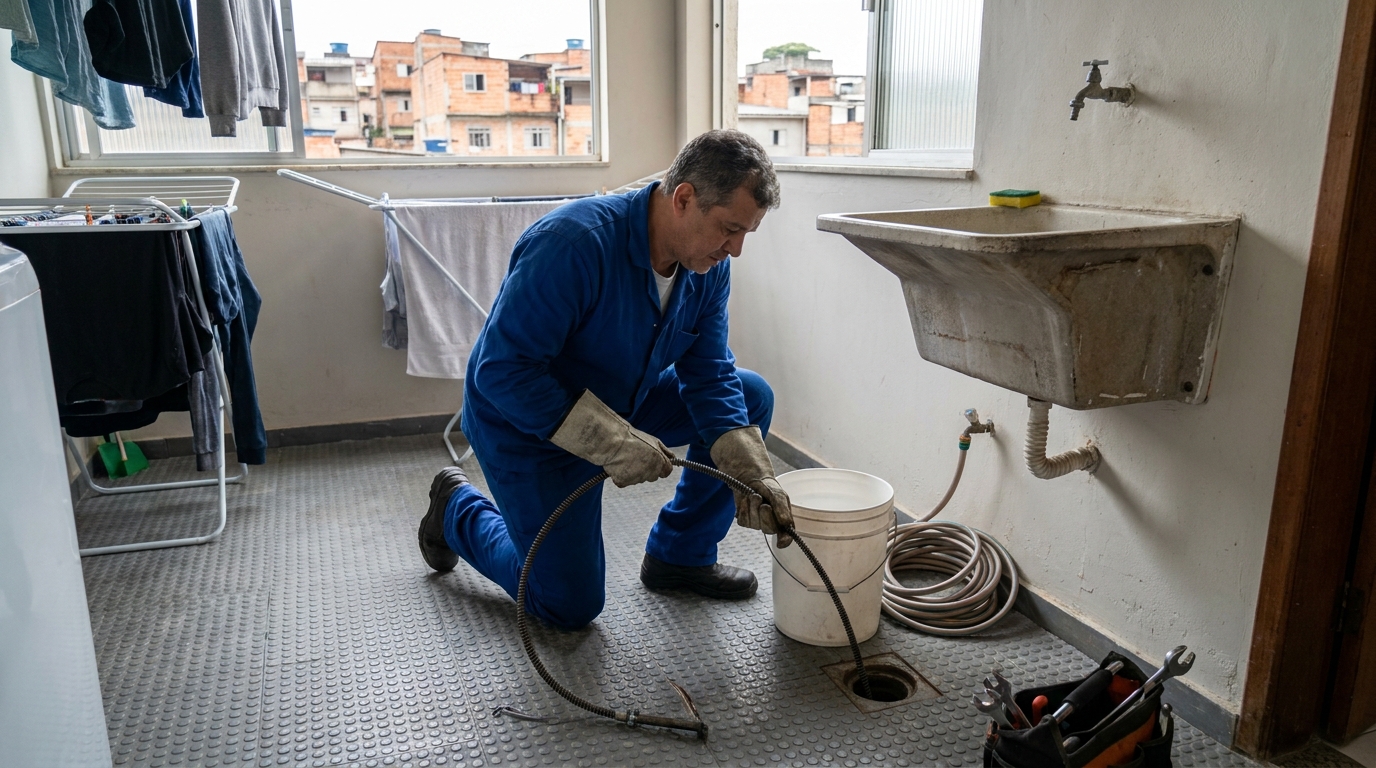 Desentupimento de Ralos Externos no Centro, Barueri‑SP